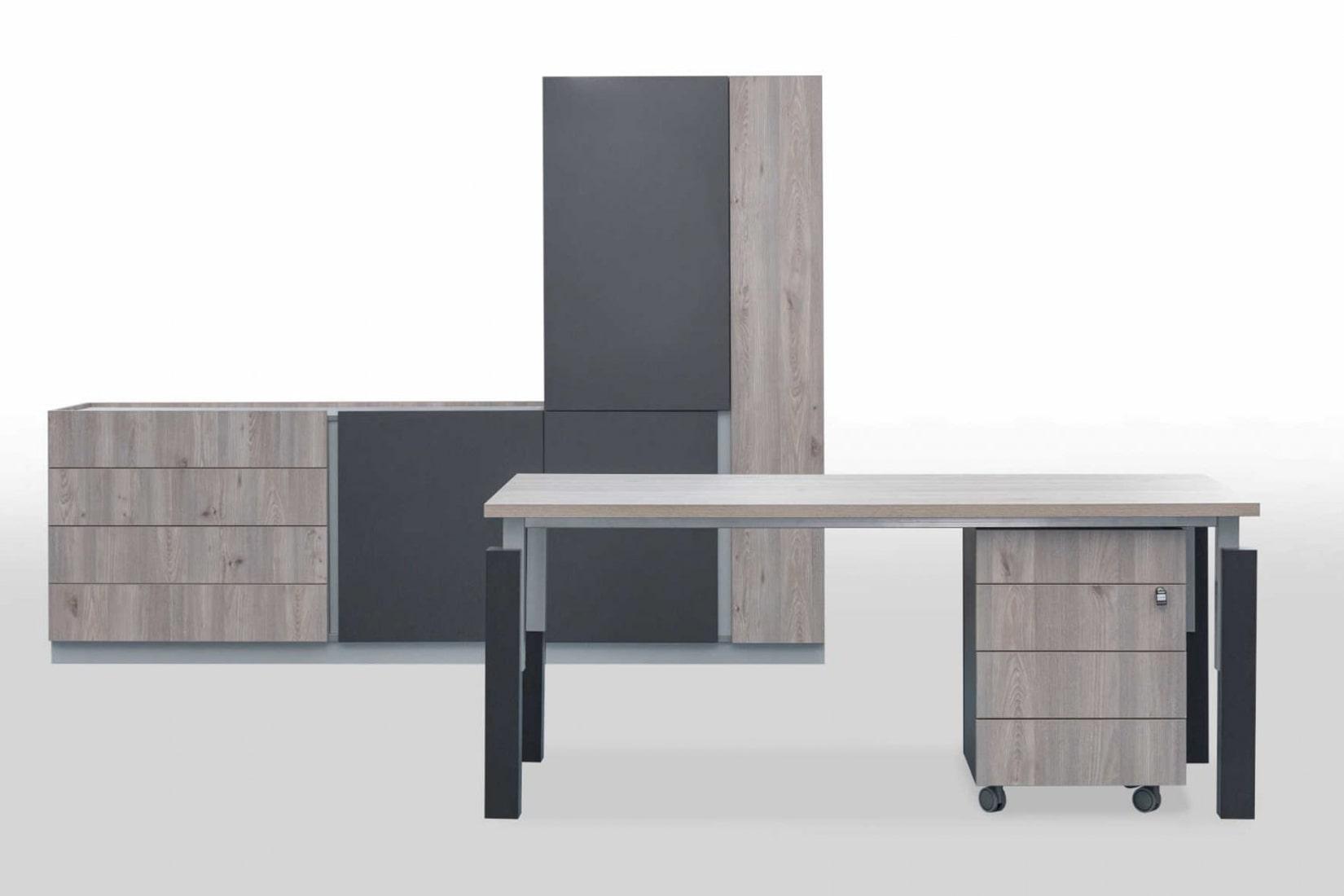 MODERN мебель для офиса Дуб серый/Антрацит