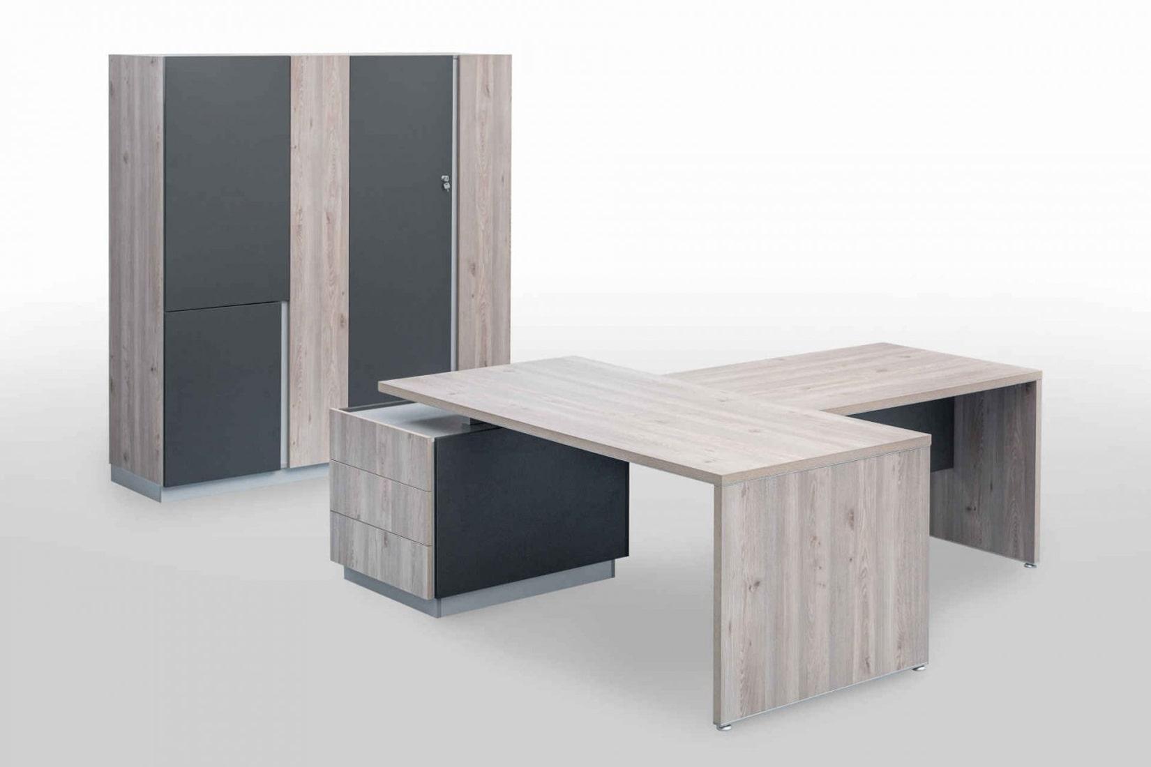 MODERN мебель для офиса Дуб серый/Антрацит
