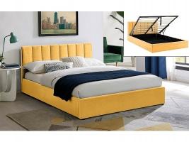 Montreal Velvet Кровать 140 с подъемным механизмом Карри (Польша)