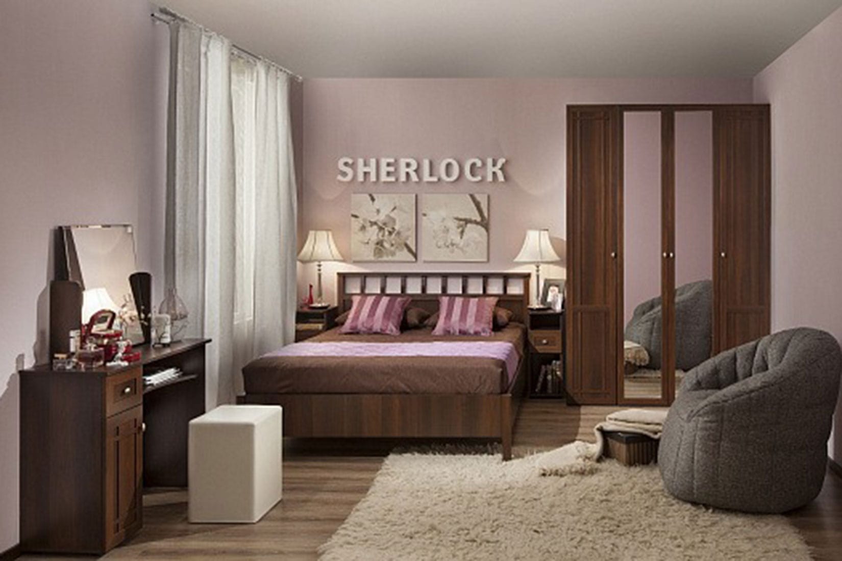 Sherlock спальня, гостиная модульная