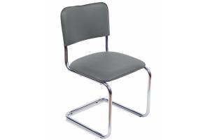 Конференц-кресло Сильвия плюс Кожзам серый 460x470x860