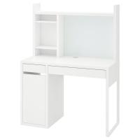 MICKE Письменный стол с надставкой 105х50 Белый IKEA 099.030.14