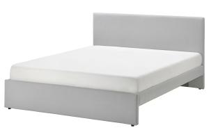 GLADSTAD Кровать мягкая 160х200 Серый IKEA 804.904.53
