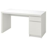 MALM Письменный стол белый 140x65 см IKEA 602.141.59