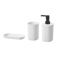 STORAVAN Набор для ванной комнаты 3 предмета Белый IKEA