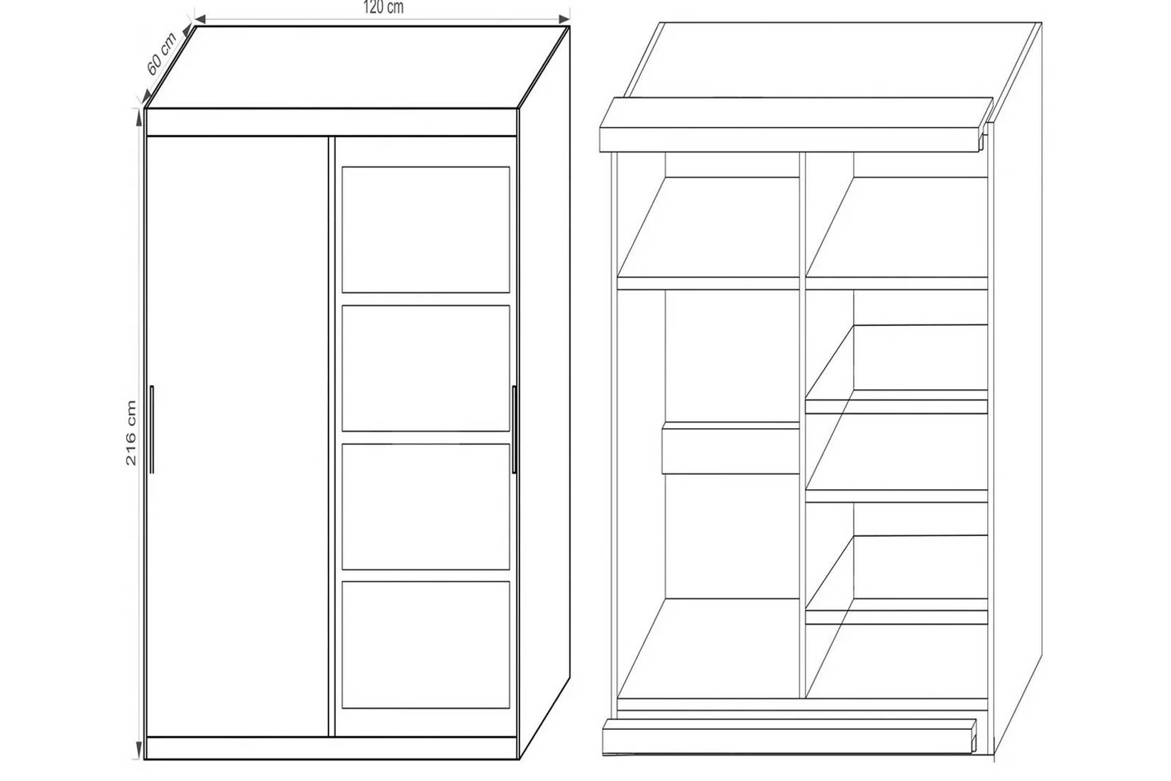 Nero Шкаф-купе Белый (Польша)