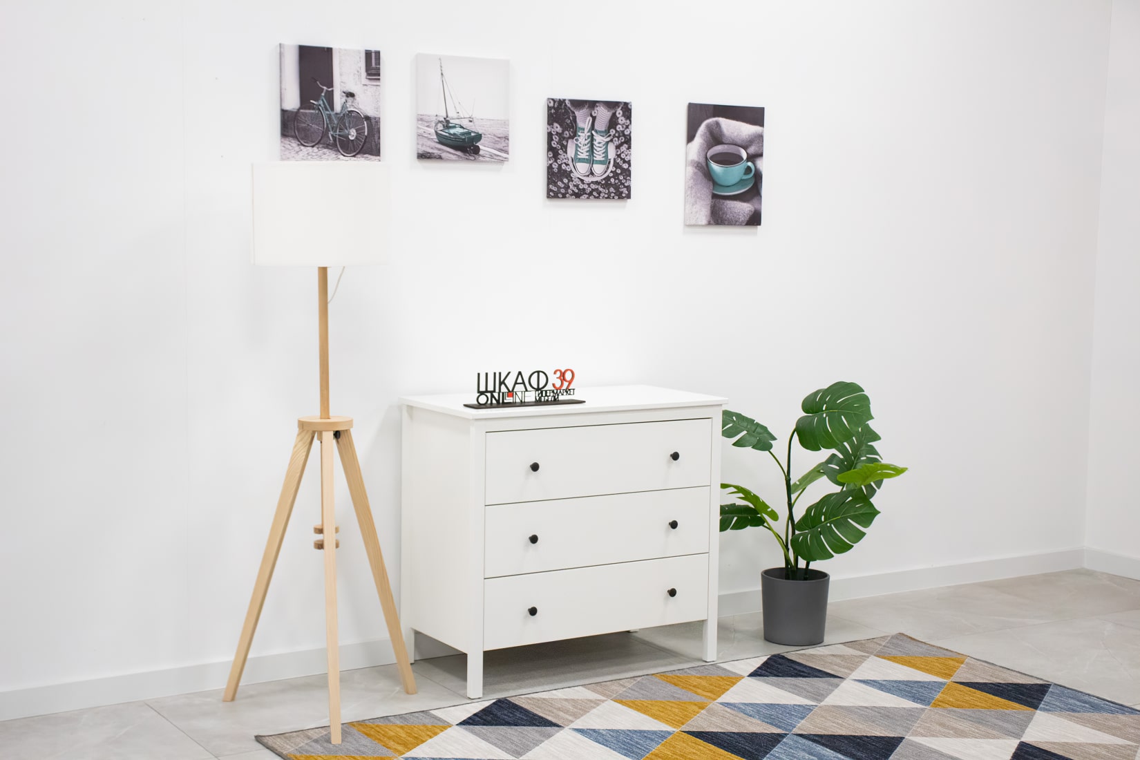 Купить KOPPANG IKEA 103.859.50 Комод с 3 ящиками 90x83 см. Белый в