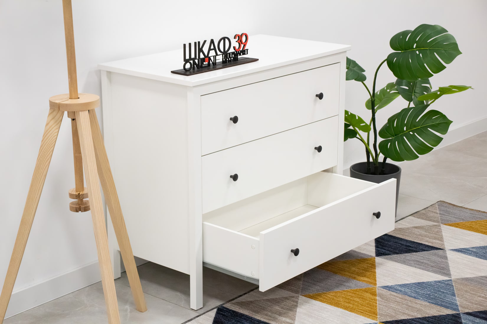 Купить KOPPANG IKEA 103.859.50 Комод с 3 ящиками 90x83 см. Белый в