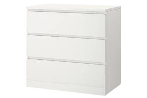 MALM IKEA 204.035.62 Комод с 3 ящиками 80x78 см. Белый