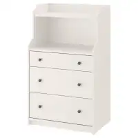 HAUGA IKEA 504.026.41 Комод 3 ящ/полка 70x116 см. Белый