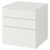SMASTAD/OPPHUS Комод с 3 ящиками белый/белый 60x57x63 см IKEA