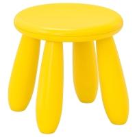 MAMMUT Табурет детский д/дома/улицы/жёлтый IKEA