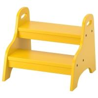 TROGEN Детский табурет-лестница желтый 40x38x33 см IKEA