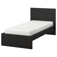 MALM Каркас кровати высокий черно-коричневый 90x200 см Низ кровати 90x200 см