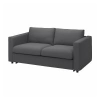 VIMLE Pokrycie sofa rozkładana 2 osobowa, Hallarp szary