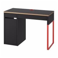 MICKE Письменный стол Антрацит/красный 105x50 см