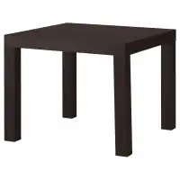 LACK IKEA 801.042.68 Стол журнальный 55x55 см. Чёрно-коричневый