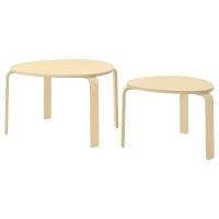 SVALSTA Комплект столов 2 шт, березовый шпон IKEA 802.806.76
