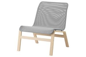 NOLMYRA Кресло 102.335.32 березовый шпон/серый IKEA
