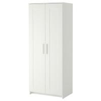 BRIMNES Шкаф платяной 2-дверный белый 78x190 см IKEA 404.004.78