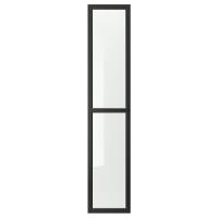OXBERG Стеклянная дверь 302.755.64 Чёрно-коричневый 40x192 см. IKEA