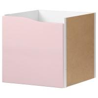 KALLAX КАЛЛАКС Вставка с дверцей, бледно-розовый 33x33 см