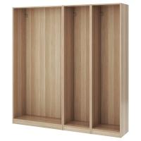 PAX 3 obudowy szaf, dąb bejcowany na biało 200x35x201 cm