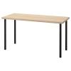 LAGKAPTEN/ADILS Стол 594.172.52 письменный 140x60 см. Беленый дуб/Чёрный IKEA
