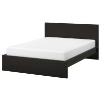 MALM Каркас кровати высокий, черно-коричневый 180x200 см
