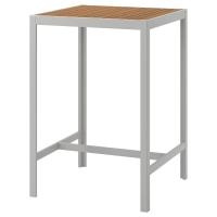 SJÄLLAND Барный, садовый стол Светло-коричневый/Светло-серый 71x71x103 см
