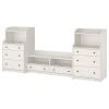 HAUGA Комбинация ТВ/книжный шкаф Белый 277x46x116 см IKEA