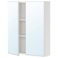 ENHET Зеркальный шкаф с дверцей Белый 60x17x75 см