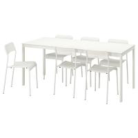 VANGSTA/ADDE Стол и 6 стульев Белый