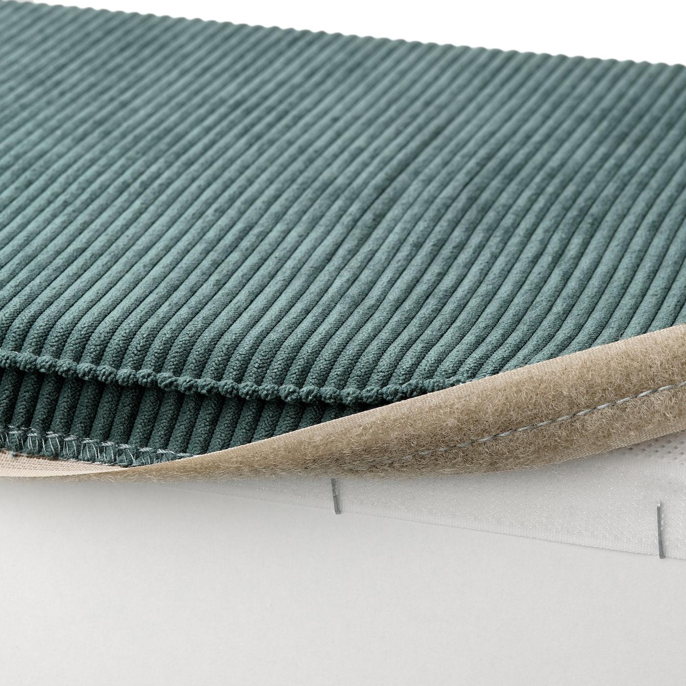 KIVIK Чехол на подножку с ящиком, Келинге серо-бирюзовый