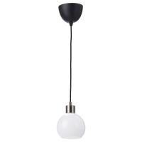 JAKOBSBYN / SKAFTET Подвесной светильник белый/никелированный IKEA 593.925.29