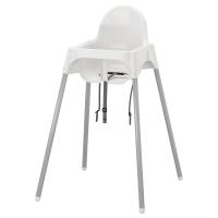 ANTILOP Высокий стульчик 890.417.09 белый/серебристый IKEA
