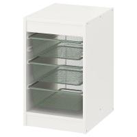 TROFAST Стеллаж с ящиками белый/светло-серый 34x44x56 см IKEA