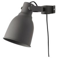 HEKTAR Отражатель с зажимом, настенный, темно-серая светодиодная лампа E14 R50 400лм IKEA