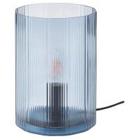 MIKROKLIN Лампа настольная синее стекло 22 см IKEA 404.876.12