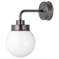 FRIHULT Настенный светильник, черная светодиодная лампа E14 470 люмен IKEA