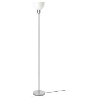 HEKTOGRAM Торшер, серебристый/белый E27 Светодиодная лампа 470 люмен IKEA