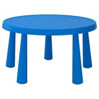MAMMUT Детский стол крытый/уличный синий 85 см IKEA