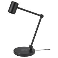NYMÅNE Заряженная настольная лампа индукционный, антрацит LED GU10 230 люмен IKEA
