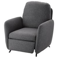 EKOLSUND Кресло с откидной спинкой Гуннаред темно-серый IKEA