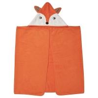 BRUMMIG полотенце с капюшоном, 70x140 см, в форме лисы/оранжевый IKEA