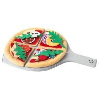 DUKTIG Zestaw do pizzy 24 szt., pizza/wielobarwny Zestaw do pieczenia bułek, 6 szt.