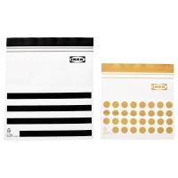 ISTAD Пакеты струна 60 шт. 505.256.42 Чёрный/Жёлтый IKEA