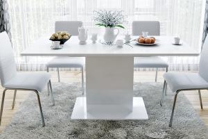 Стол обеденный тип 1 «Diamond» Белый глянец