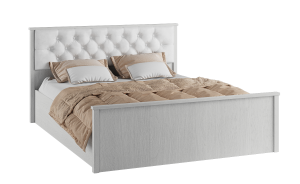 Кровать с мягким изголовьем 160х200 Модена МКР-2, ясень анкор светлый