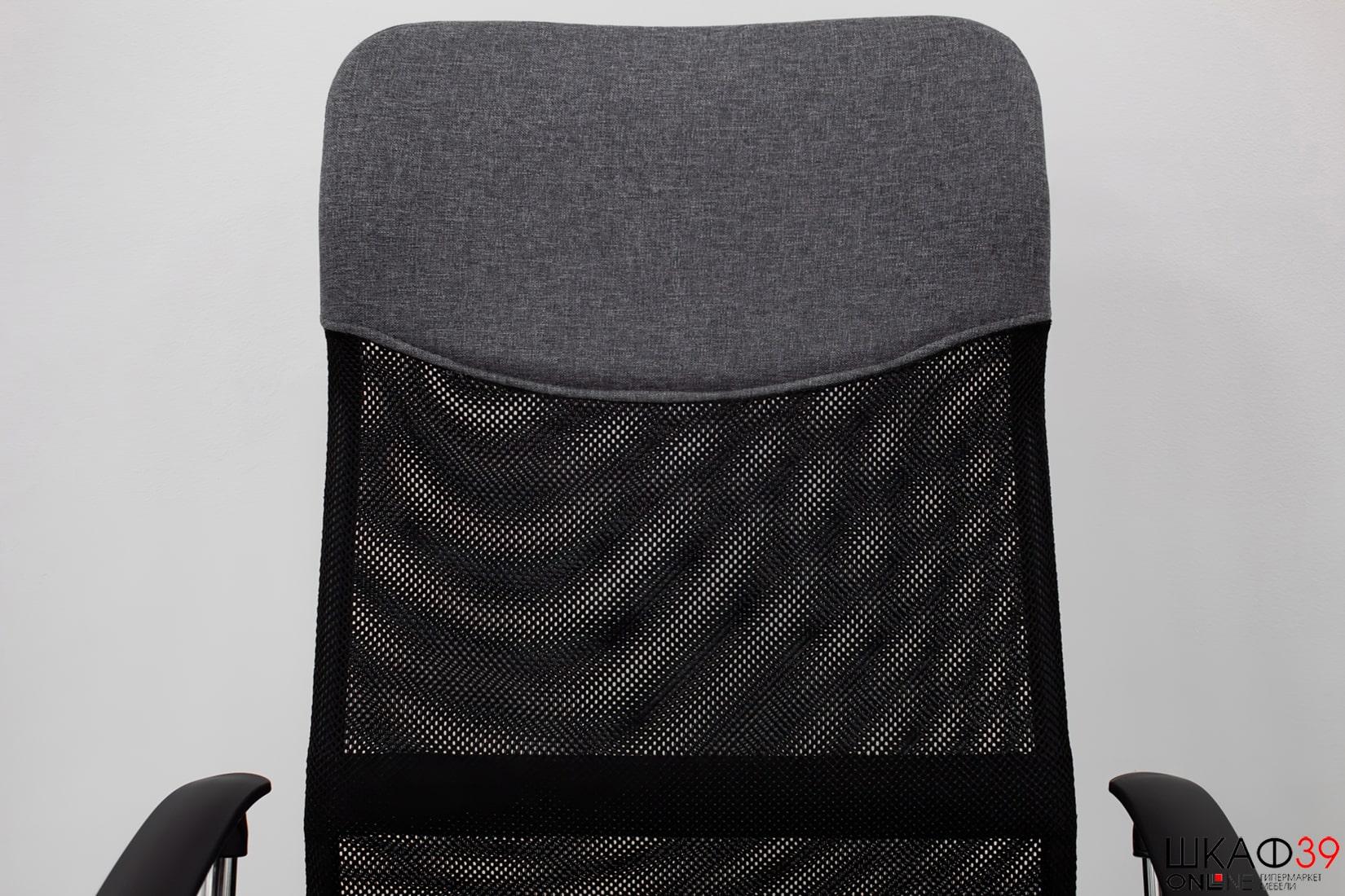 Кресло руководителя VIRE2 сетка/ткань черный/серый